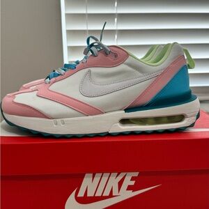 Nike Air Max Dawn Sneakers in Pink, Blue, and Green